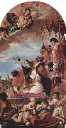 Sebastiano Ricci Furbitte Papst Gregor des Groben  bei Maria oil painting